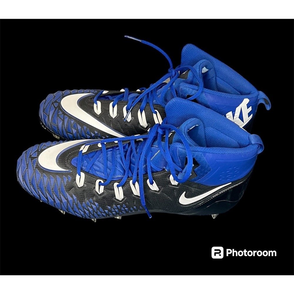 Nike Force Savage Men's Football Cleat Blue/Black without Box Size 16 - Picture 2 of 8